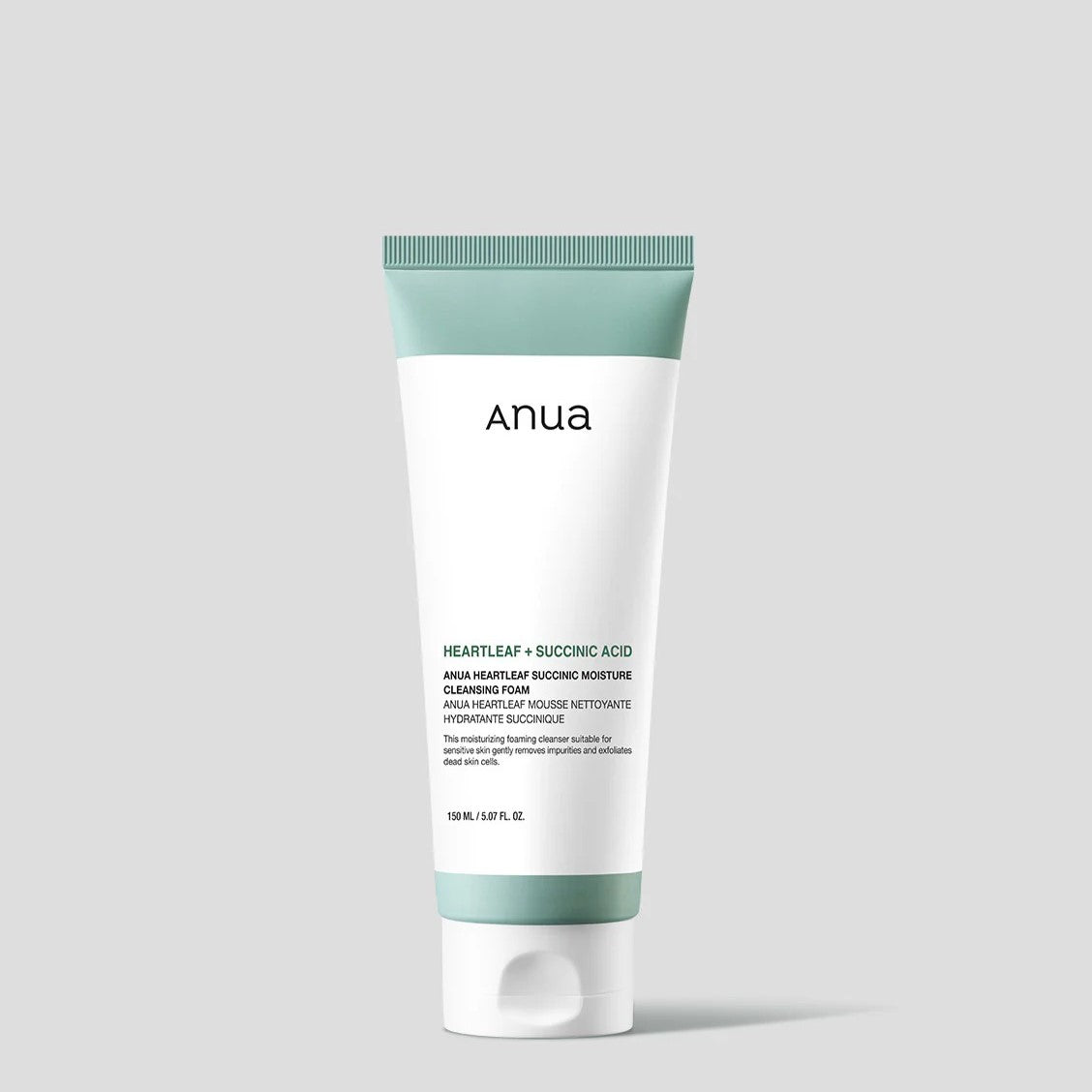 ANUA Heartleaf+ Succinic Acid Moisture cleansing foam 150 ml