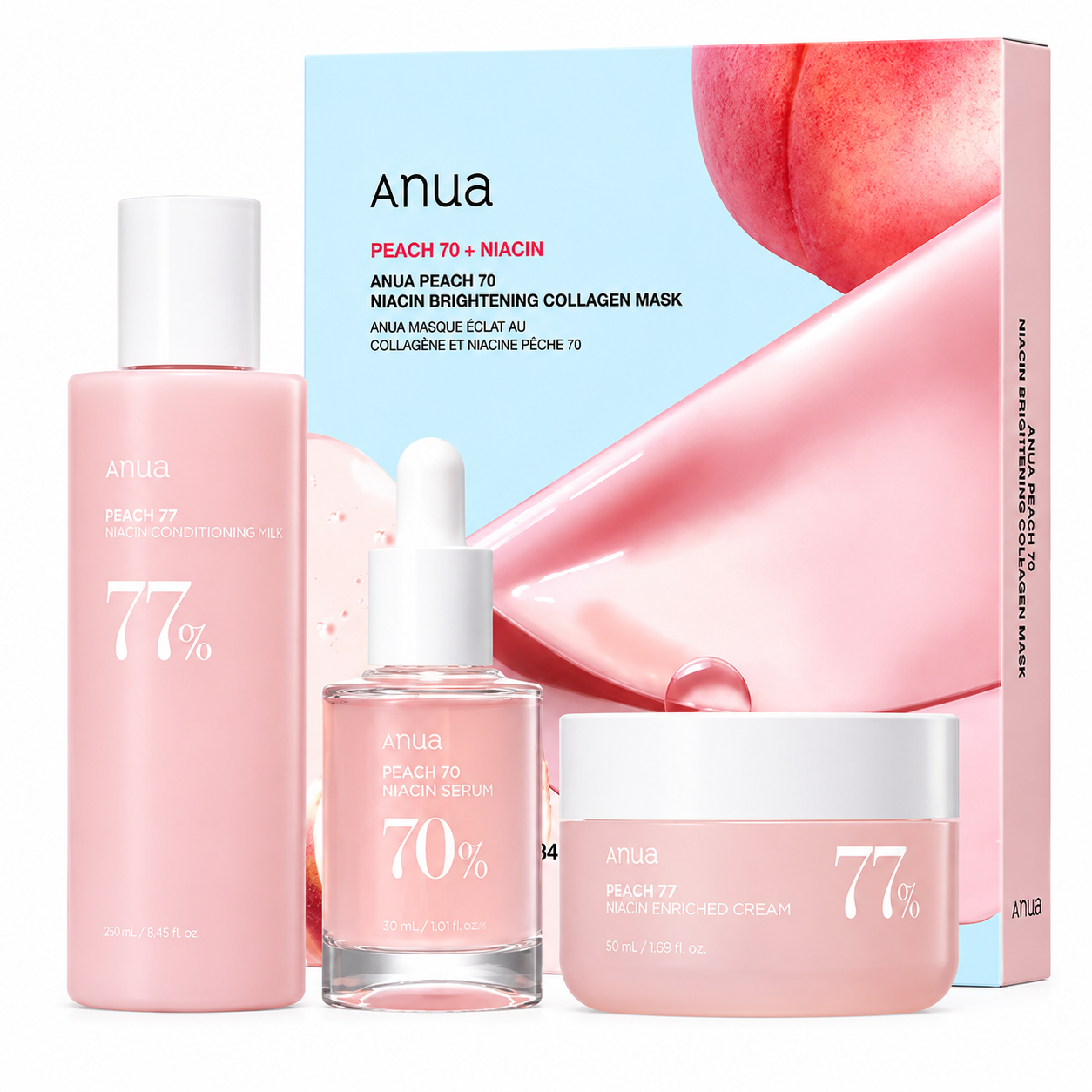 ANUA Peach Brightening Set