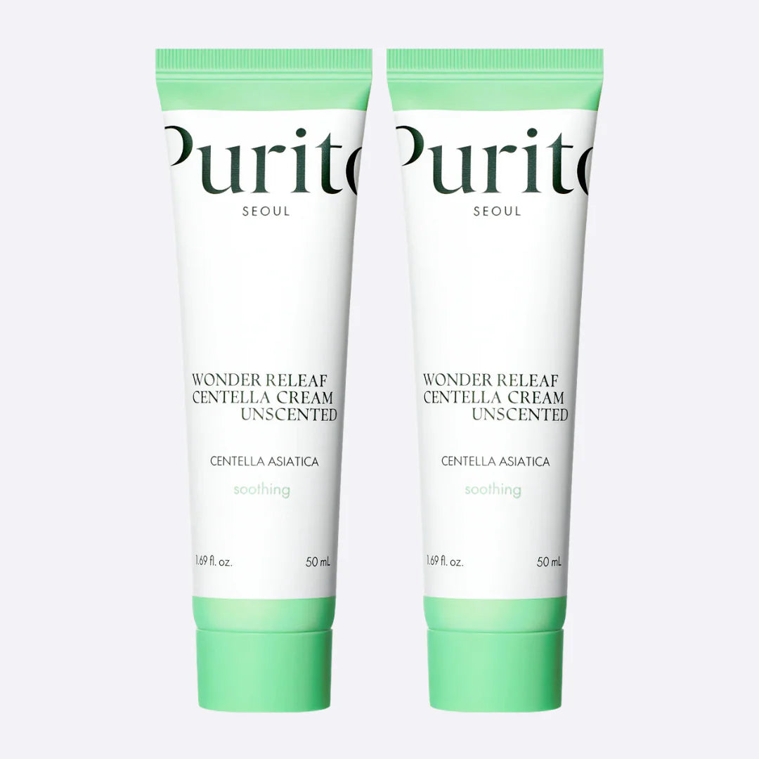 PURITO SEOUL Wonder Releaf Centella Cream Unscented Duo