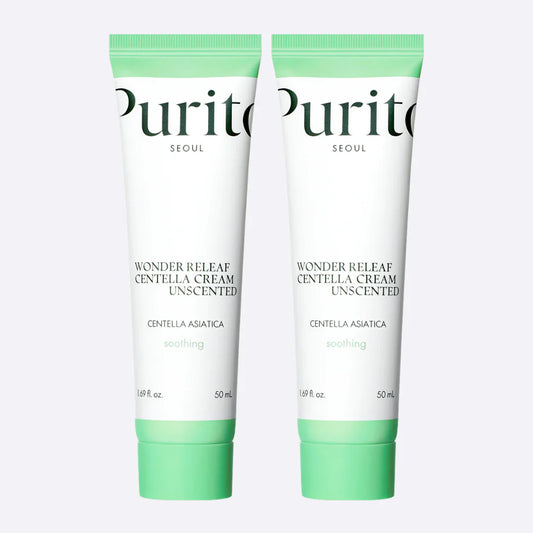 PURITO SEOUL Wonder Releaf Centella Cream Unscented Duo
