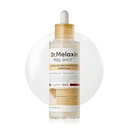 Dr. MELAXIN Peel Shot Glow White Rice Peeling Ampoule 80 ml