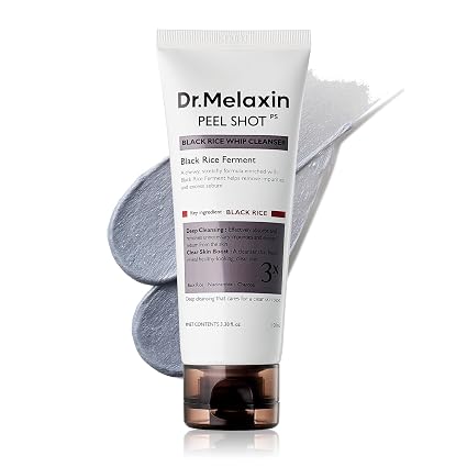Dr. MELAXIN Peel Shot Black Rice Mochi Whip Cleanser 100ml