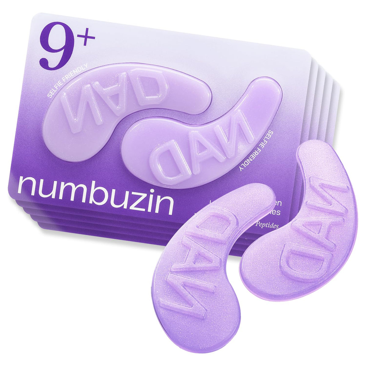 NUMBUZIN No.9 Eye Patches, NAD+ Collagen Gel Eye Masks with Peptides 10 Patches