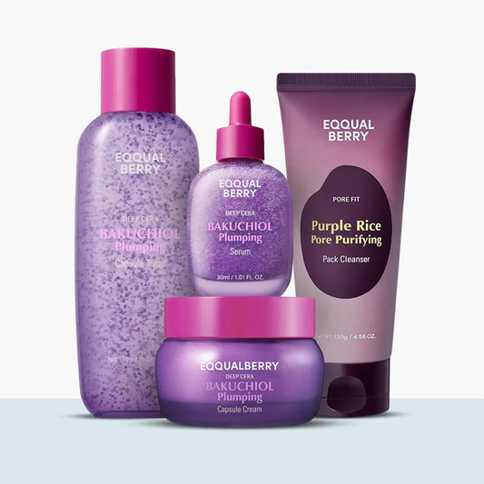 EQQUALBERRY complete bakuchiol skincare pack 300 ml