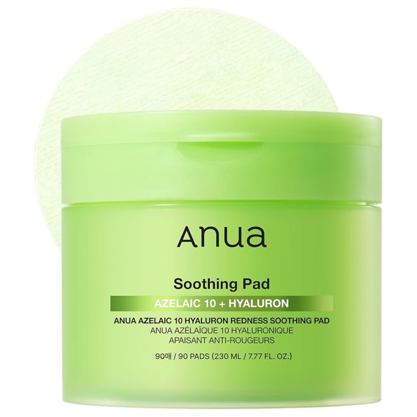 ANUA Azelaic 10 + Hyaluron Redness Soothing Pads (90 ea) 230 ml