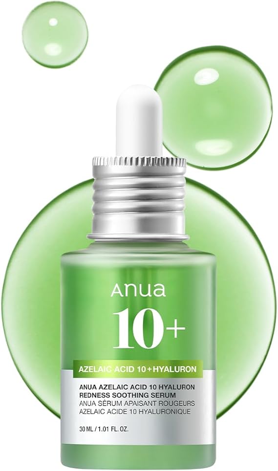 ANUA Azelaic Acid 10 Hyaluron Redness Soothing Serum Korean Skincare (30ml/ 1.01 fl oz.)