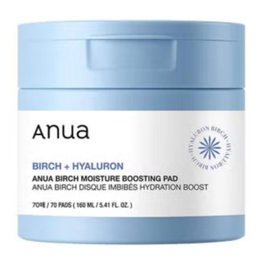 ANUA Birch + Hyaluron Moisture Boosting Pads(60 ae) 160 ml