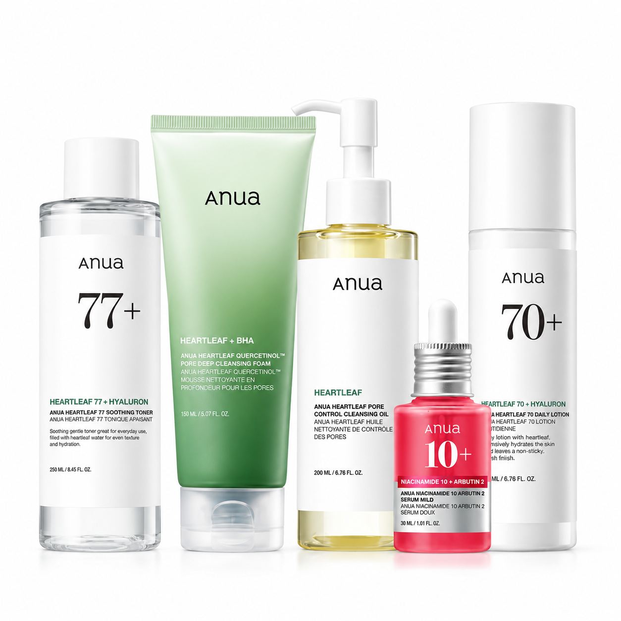 ANUA 5-Step Korean Skincare Set