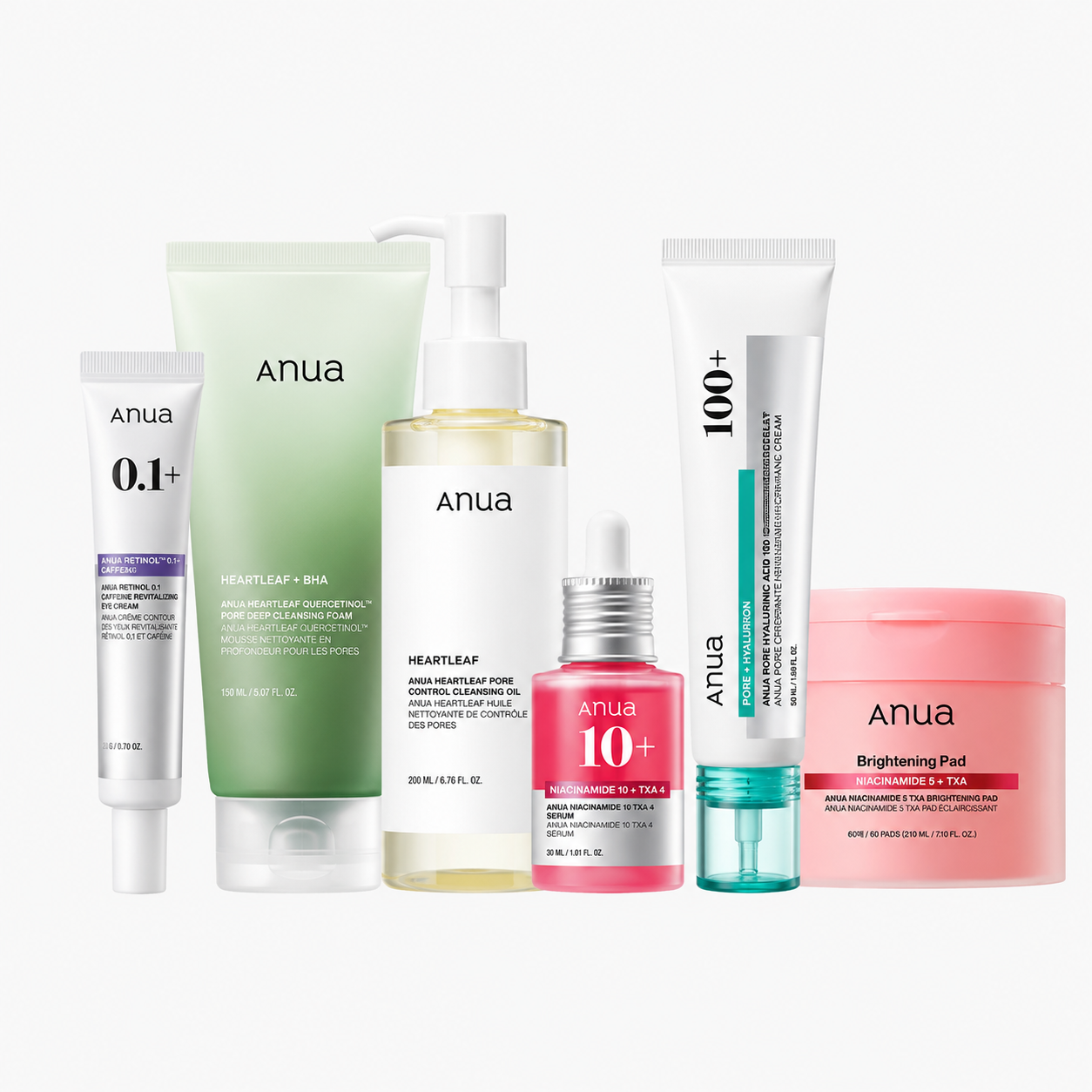 ANUA Brightening & Pore Care Complete Routine Set