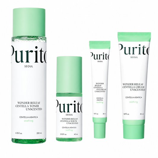 PURITO SEOUL Wonder Releaf Centella Complete Care Set(Unscented)