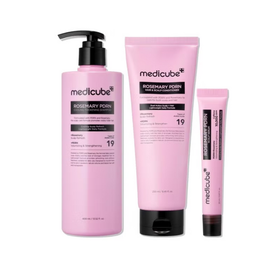 MEDICUBE Rosemary PDRN Korean Hair Care Set: Shampoo, Conditioner & Serum 700 ml