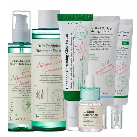 AXIS-Y Optimal Collection for Glowing Skin Brightening Hydration and Sun Protection 6 Piece 555 g