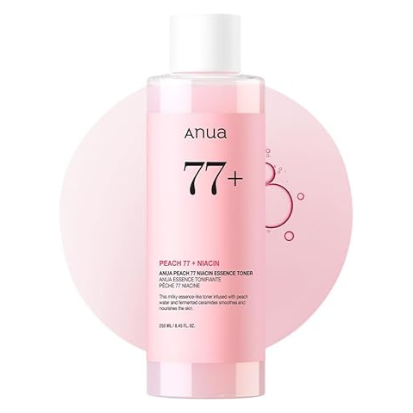 ANUA Peach 77 + Niacinamide Essence Toner 250 ml