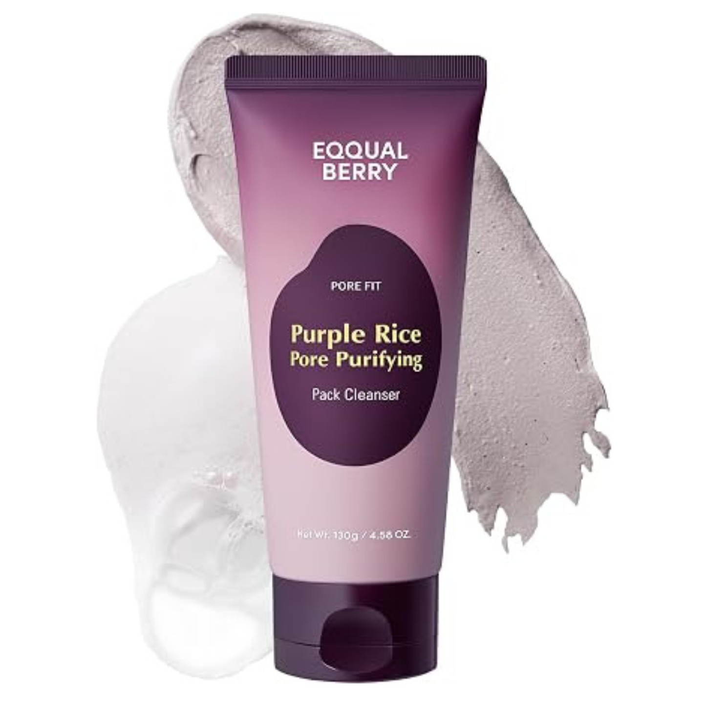 EQQUALBERRY Purple rice pore purifying pack cleanser 130 g