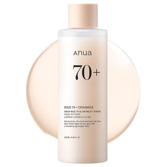 ANUA Rice 70 + Ceramide Glow Milky Toner 250 ml