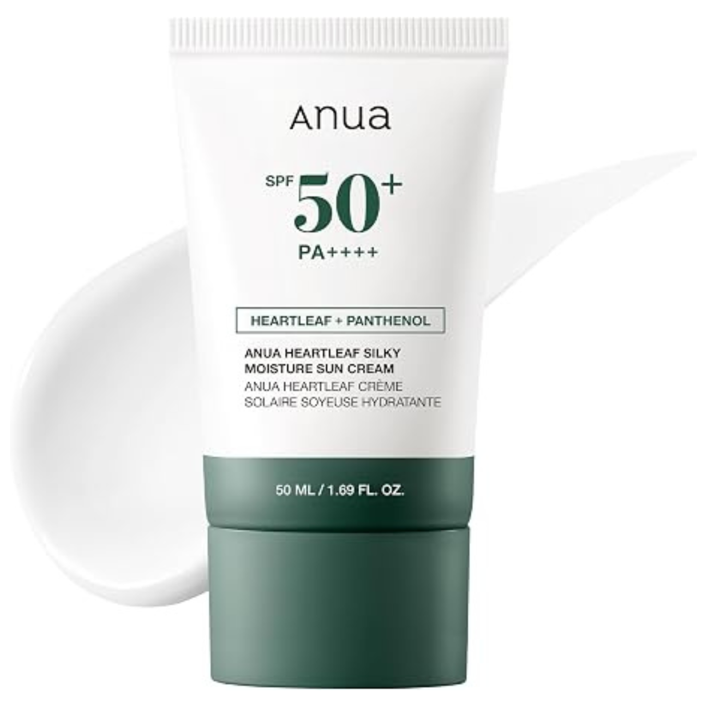 ANUA Heartleaf + Panthenol Silky Moisture Sunscreen 50 ml