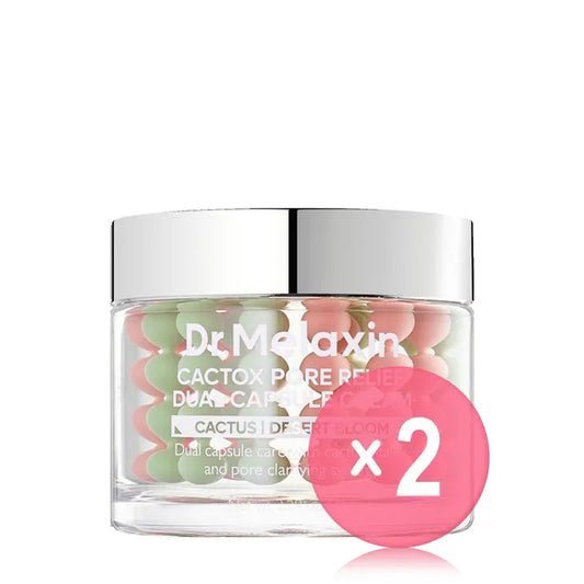 Dr. MELAXIN Cactox Pore Relief Dual Capsule Cream 2pcs Bundle Set