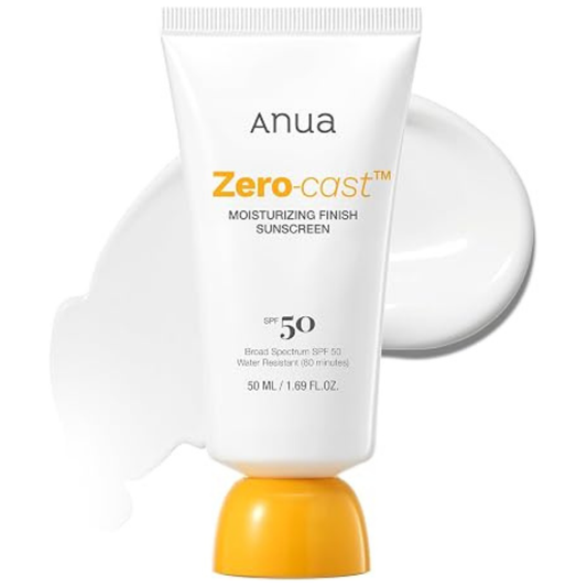 ANUA Zero-Cast Moisturizing Finish Sunscreen 50 ml