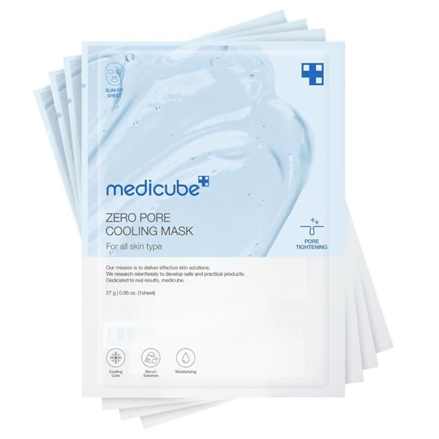 MEDICUBE Zero Pore Cooling Mask - 4 pcs