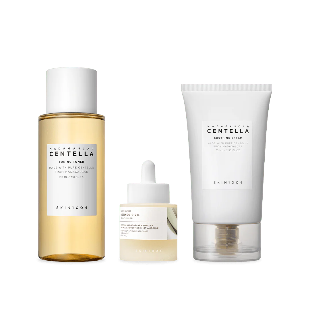 Skintouch Centella skincare products on a white background