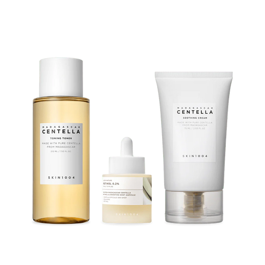 Skintouch Centella skincare products on a white background